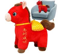 Cavallo di peluche,Bambola Morbida Peluche Decorazione della Casa - Capodanno con Peluche di Cavallo | Per Casa Ufficio Camera da Letto Capodanno Festa di Primavera Famiglia Bambini Bambini Preferiti