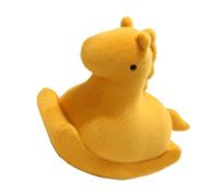 Cavallo Di Peluche, Cavallo a Dondolo Morbido 40 cm, Compagno Di Giochi Adorabile, Ornamento Realistico Per Camera Soggiorno Divano Auto