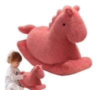 Cavallo Di Peluche - Cavallo a Dondolo Morbido 40 cm,Compagno Di Giochi Adorabile, Ornamento Realistico Per Camera Soggiorno Divano Auto