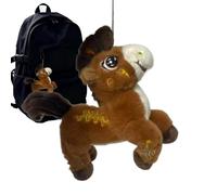 Cavallo Di Peluche Mascotte Cinese Portachiavi E Charm Per Borsa