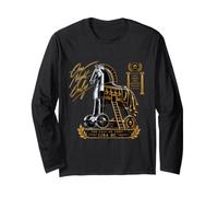 Cavallo di Troia Una Notte Solo Caduta di Troia Mitologia Greca Arte Maglia a Manica