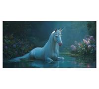 Cavallo Dipingere con i Numeri Adulti Kit Pittura Bambini Disegni da Colorare per Adulti Quadri da Dipingere Numerati Hobby Creativi Unicorno Acrilica Fai da te Creativo 50x100cm Senza Telaio u-9570