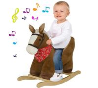 Cavallo Dondolo Cavalluccio Cavalcabile Peluche Gioco Bambini con Effetti Sonori