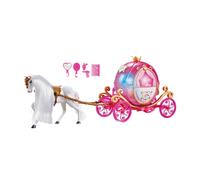 Cavallo e carrozza rosa con musica e luci