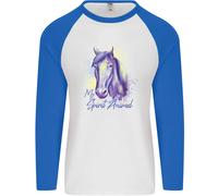 Cavallo È il Mio Spirituale Animale Equestre Uomo L/S Baseball T-Shirt