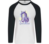 Cavallo È il Mio Spirituale Animale Equestre Uomo L/S Baseball T-Shirt