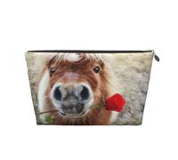 Cavallo E Rosa, Borsa da toilette Borsa per trucco Borsa per cosmetici Borsa da toilette da viaggio portatile