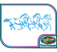 Cavallo Equitazione Equestre Un Adesivo Vinile Muro Poster Camera Ragazze