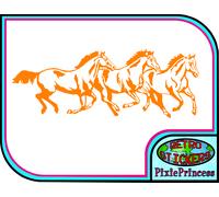 Cavallo Equitazione Equestre Un Adesivo Vinile Muro Poster Camera Ragazze