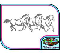 Cavallo Equitazione Equestre Un Adesivo Vinile Muro Poster Camera Ragazze
