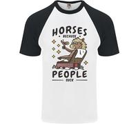Cavallo Equitazione Perché La Gente Fa Schifo Equestre Uomo T-Shirt S/S