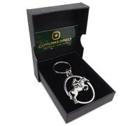 Cavallo Fantino Show Salto Concorso Completo Peltro Portachiavi Regalo -