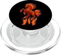 Cavallo fiammeggiante Capodanno cinese del cavallo di fuoco equestre PopSockets PopGrip per MagSafe