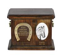 Cavallo Frisone urna di legno per cavallo Art-Dog