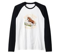 Cavallo Gallese Pony Born TO Jump Welsh COB Maglia con Maniche Raglan