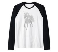 Cavallo Grigio, Unicorno Maglia con Maniche Raglan