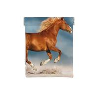 Cavallo in corsa rosso, Spremere il portafoglio superiore da donna Borsa portaoggetti Piccola portamonete Portamonete