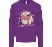 Cavallo La Mia Unica Relazione Stabile Felpa Equestre Per Bambini