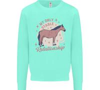 Cavallo La Mia Unica Relazione Stabile Felpa Equestre Per Bambini