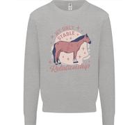 Cavallo La Mia Unica Relazione Stabile Felpa Equestre Per Bambini