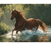 Cavallo Lago, 2000 Pezzi Puzzle Classici, per Adulti YHPGL6-331 | Sfida Impossibile, Divertente Stimolante Puzzle per Gioco Familiare, Decorativo Murale Unica, Regalo per Amanti dei Puzzles