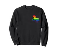 Cavallo LGBTQ Pride Flag Rainbow Pocket Minimalist Derby #25DA Felpa