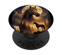 Cavallo Mistico Luna Spirito del Stallone PopSockets PopGrip Adesivo