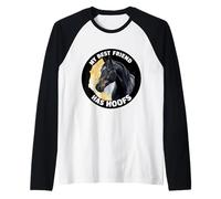 Cavallo nel Dire Che Il Mio Migliore Amico ha Zoccoli Maglia con Maniche Raglan