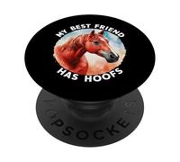 Cavallo nel dire che il mio migliore amico ha zoccoli PopSockets PopGrip Adesivo