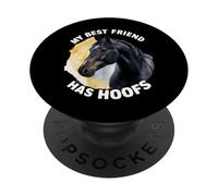 Cavallo nel dire che il mio migliore amico ha zoccoli PopSockets PopGrip Adesivo