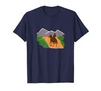 Cavallo Padrona. per Donne Cavalcare Regalo Montagna Maglietta, Uomo, Navy, 6XL