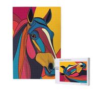 Cavallo Puzzle 300 Pezzi, Animale Puzzle Adatto ad Adulti e Principianti, Giochi Divertenti/Sfidanti/Impossible, DIY Hobby Creativi per Adulti Attività Artigianali, Regali per Uomini/Donne M-1658
