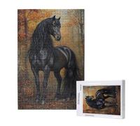Cavallo Puzzle 300 Pezzi, Puzzle Giungla Pattern Design con Confezione Regalo, Fai da te Puzzles in Legno, Dimensione Di 40x28cm, Regalo Adulti Lntrattenimento Creativo, Collection Regali Decor,p1273t