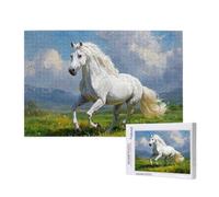 Cavallo Puzzle 300 Pezzi, Puzzle prateria Pattern Design con Confezione Regalo, Fai da te Puzzles in Legno, Dimensione Di 40x28cm, Regalo Adulti Lntrattenimento Creativo, Collection Regali Decor,p600t