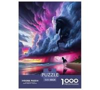 Cavallo Puzzles 1000-teilige Schwer Puzzle Spielzeug Lernspiel Impossible Animali animati Herausforderungsspielzeug Für Erwachsene Kinder 38x26cm/1000pcs