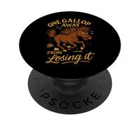 Cavallo Ragazza Umorismo Barn Life Saddle Sass Riding Club PopSockets PopGrip Adesivo