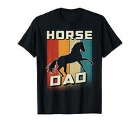 Cavallo retrò Papà Proprietario Papà Uomo Equitazione Maglietta