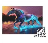 Cavallo Rompicapo 1000 Pezzi In Cartone Di Alta Qualità,Un Premium Jigsaw Puzzle Per Enigma Di Abilità Logica,Ideale Per Attività Per Giorni Di Pioggia,Regalo Per L'inaugurazione Di Casa Puzzle 70x5