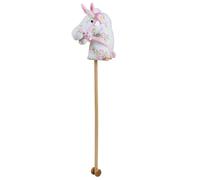 Cavallo a bastone in legno rosa Bigjigs Toys