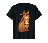 Cavallo San Valentino Camicia Cuore Pony Equitazione Ragazze Maglietta