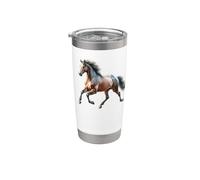 Cavallo sangue caldo Bicchiere termico in acciaio inox doppia parete