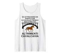 Cavallo sotto Il Ponte - Grafica Surreale Minimal Canotta