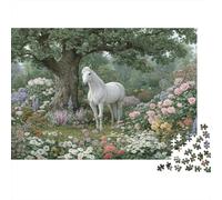 Cavallo|Splendido giardino| Puzzle Divertenti Per Tutta La Famiglia 1000pcs (75x50cm) Adulti