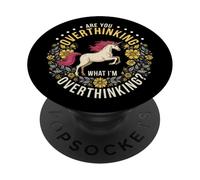 Cavallo, stai pensando troppo a quello che sto pensando troppo PopSockets PopGrip Adesivo