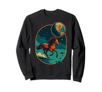 Cavallo sulla Luna, Arte cosmica, Cavalli d'Amore Felpa
