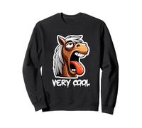 Cavallo Unamused Molto Cool Sarcastico Gen-z Felpa