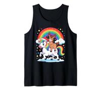 Cavallo Unicorno Arcobaleno Equitazione Cavalli Canotta