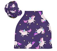 Cavallo Unicorno Grasso Blu Passeggino Tettoia Copri Seggiolino Copertura Infermieristica Auto per Bambini per L'Allattamento Al Seno Morbido Traspirante Elastica Tettuccio