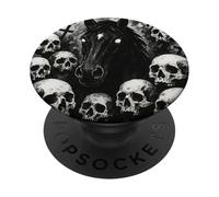 Cavallo vuole un Halloween satanico con orrore gotico PopSockets PopGrip Adesivo