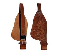 Cavallo Western Adulto Tooled Vera Pelle di Ricambio Parafanghi Sella Fatto a Mano Venduti in Coppia ME-WSF-002